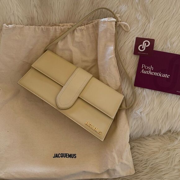 Jacquemus le bambino cream shoulder bag